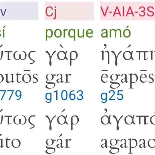Ícono de la app Biblia Interlineal Hebreo/Griego