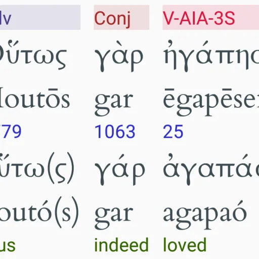 Hebrew/Greek Interlinear Bible app icon